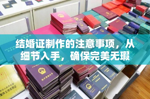 东丰结婚证制作的注意事项，从细节入手，确保完美无瑕