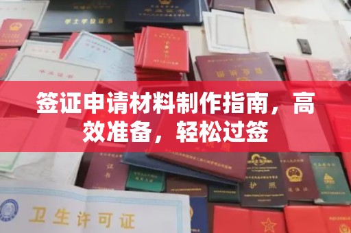 东丰签证申请材料制作指南，高效准备，轻松过签