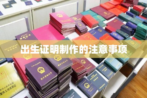 东丰出生证明制作的注意事项