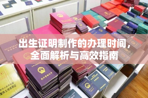 东丰出生证明制作的办理时间，全面解析与高效指南